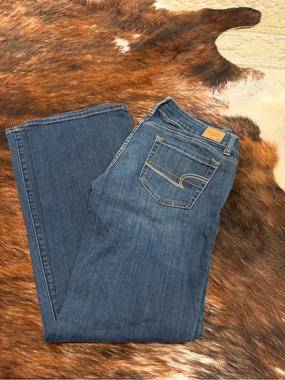 American Eagle Outfitters Blue Straight Leg Jeans